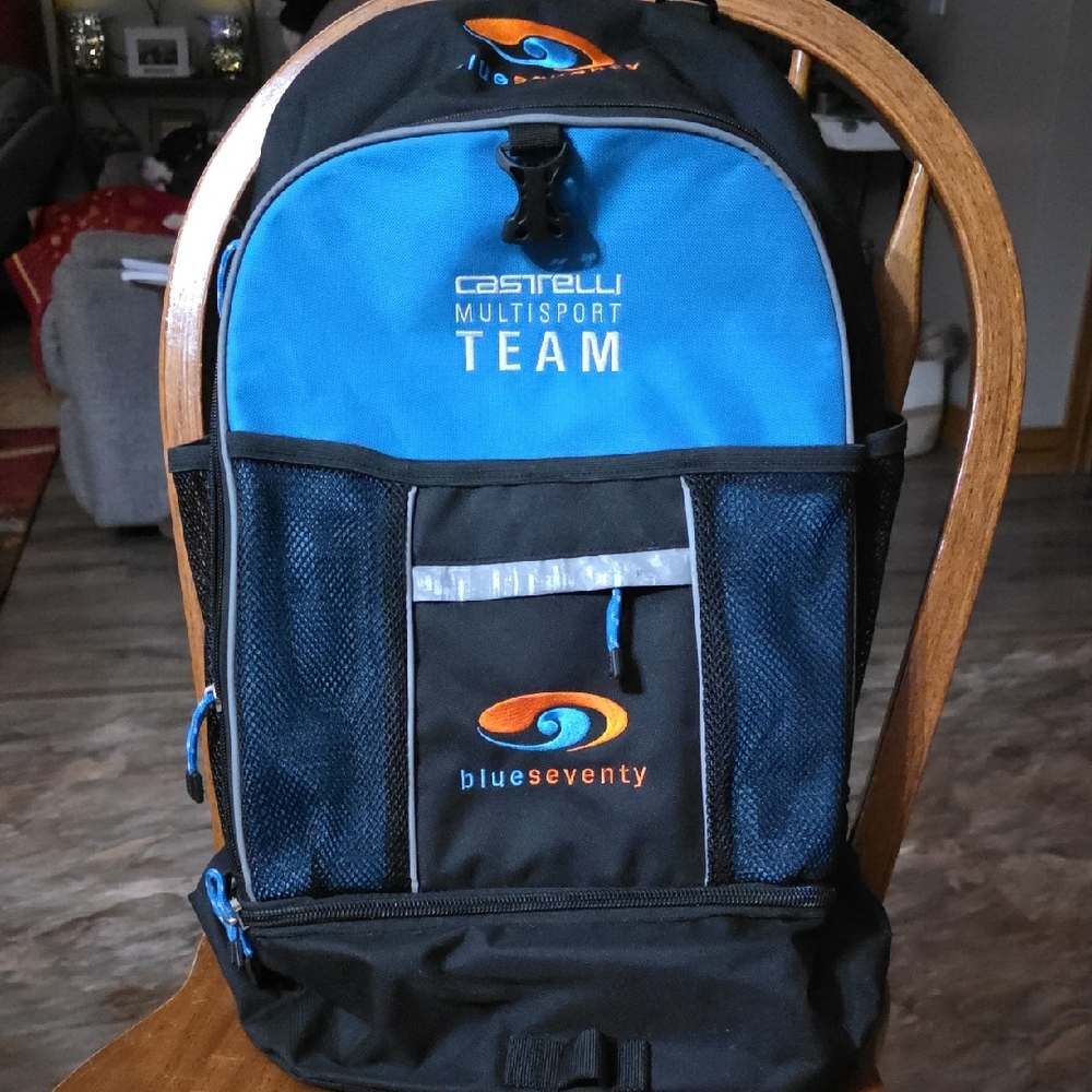 Blue Seventy Multisport Team Backpack - Blue and Black Never Been Used